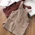 Corduroy Overall Dress