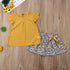 Blouse and Floral Skirt Set