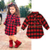 Buffalo Plaid Shirt Dress