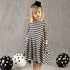 Striped Black and White Dress