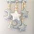 Moon and Stars Wooden Bead Nursery Decor