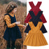 Ruffle Sleeve Overall Dress